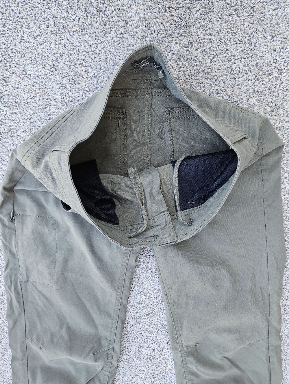 Prana Halle Pant Olive Green Hiking Convertible Pants Outdoor Womens Size 4 Tall - Picture 5 of 16